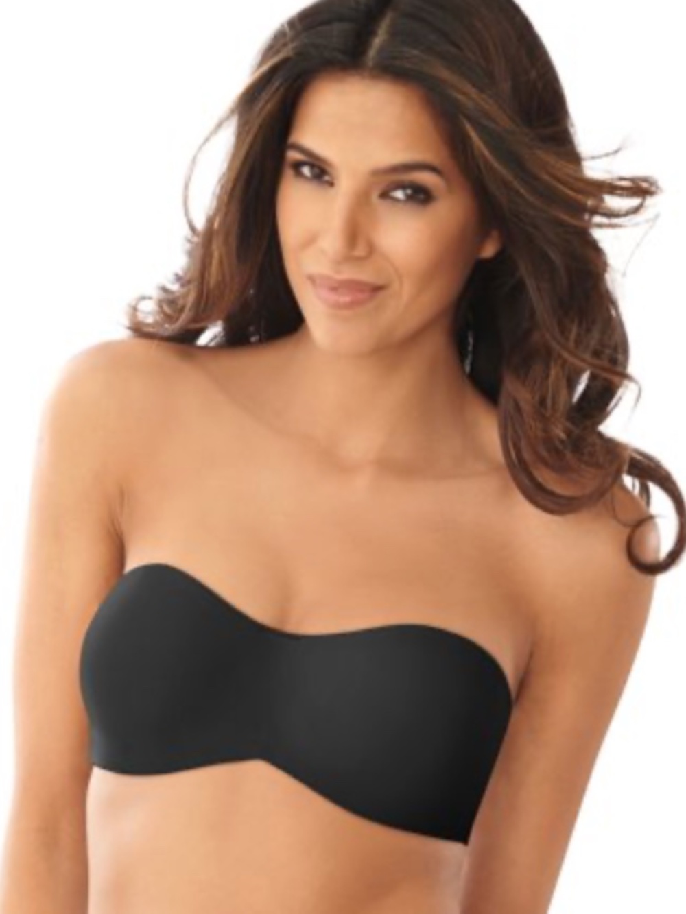 Lilyette by Bali Tailored Strapless Minimizer Bra Black 38DD